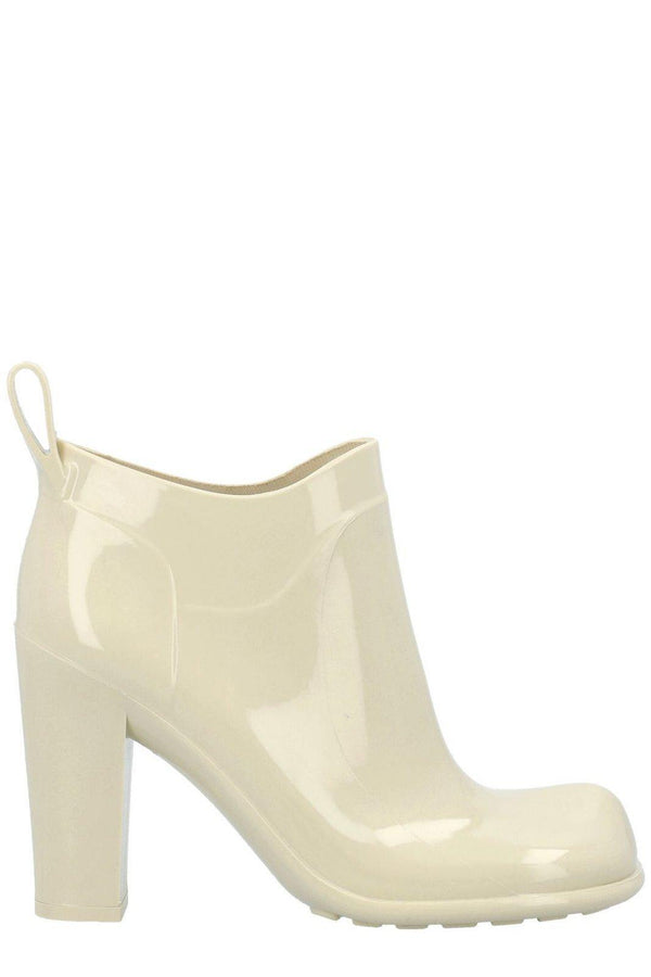 Bottega Veneta Shine Square Toe Ankle Rain Boots - Women - Piano Luigi