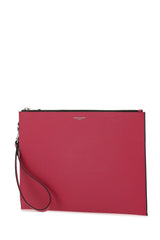 Saint Laurent Fuchsia Leather Tablet Case - Men - Piano Luigi