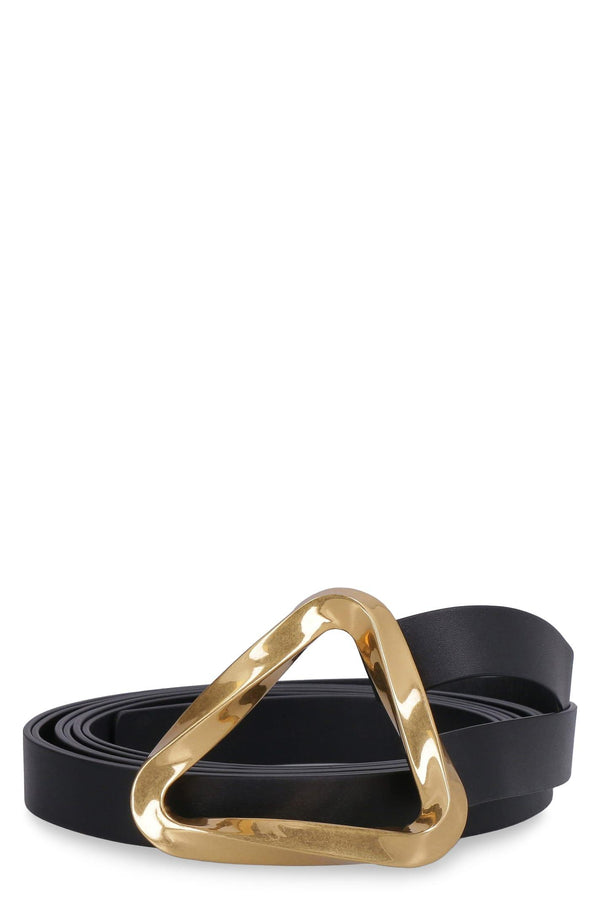 Bottega Veneta Grasp Leather Double Strap Belt - Women - Piano Luigi