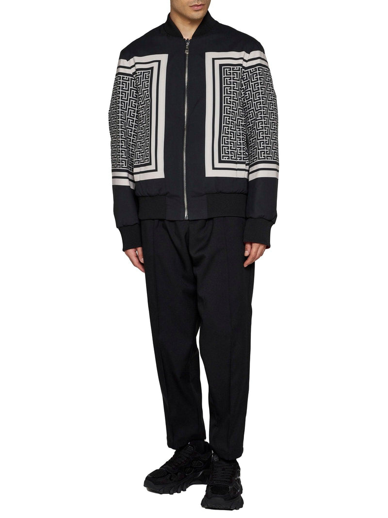 Balmain Reversible Monogram Bomber Jacket - Men - Piano Luigi