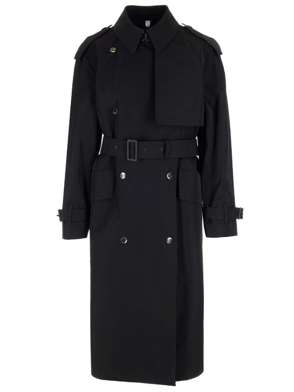 Burberry Long Three-layer Black Trench Coat - Women - Piano Luigi