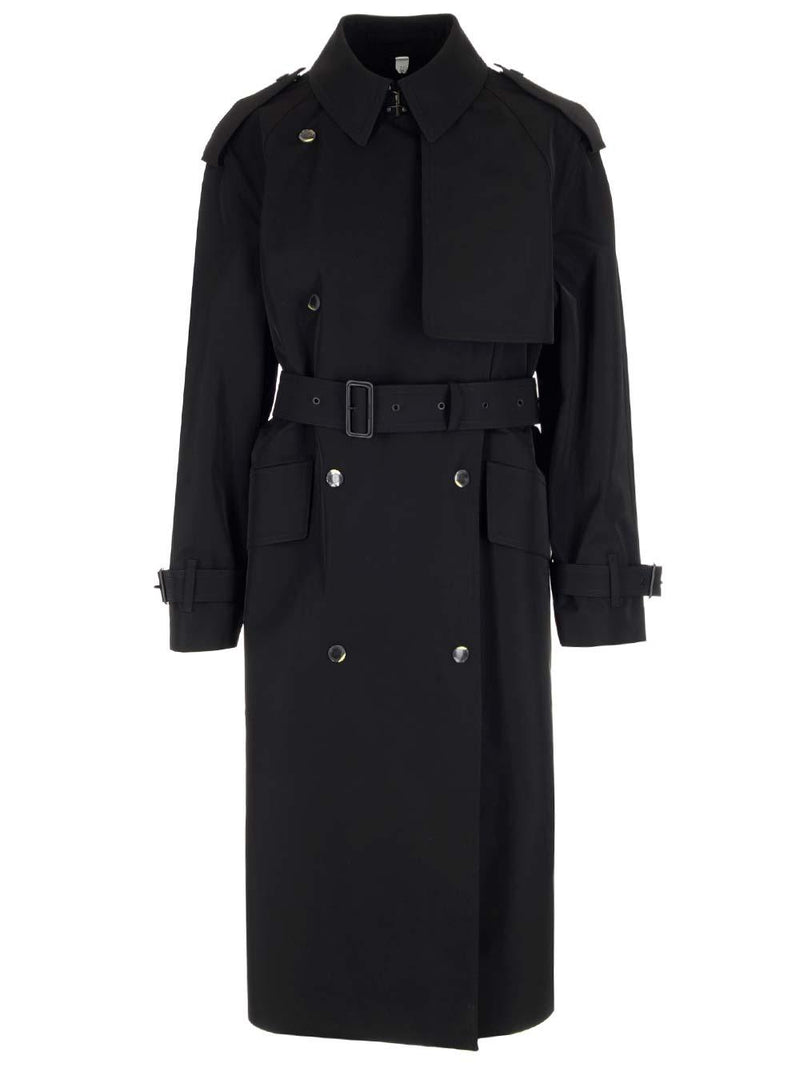 Burberry Long Three-layer Black Trench Coat - Women - Piano Luigi