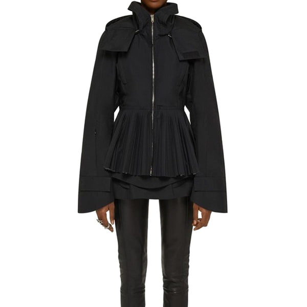 Givenchy Plisse Hooded Jacket - Women - Piano Luigi