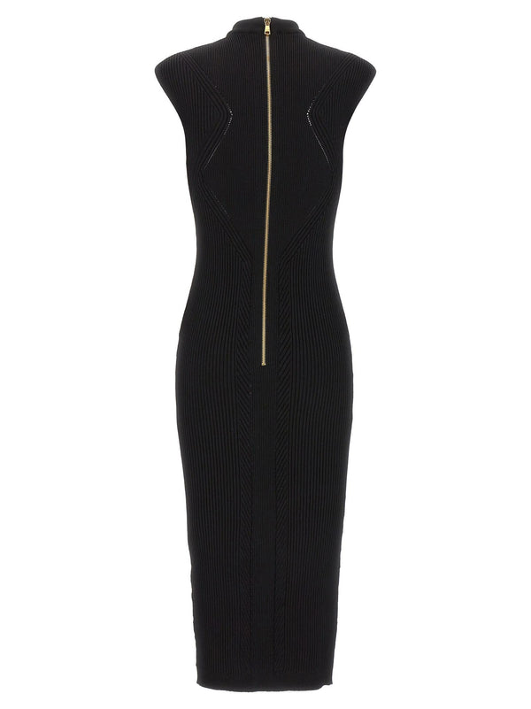 Balmain Knit Midi Dress - Women - Piano Luigi