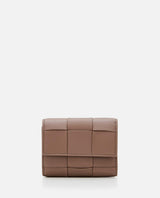 Bottega Veneta Tri-fold Leather Wallet - Women - Piano Luigi