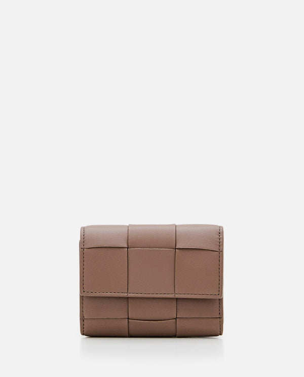 Bottega Veneta Tri-fold Leather Wallet - Women - Piano Luigi