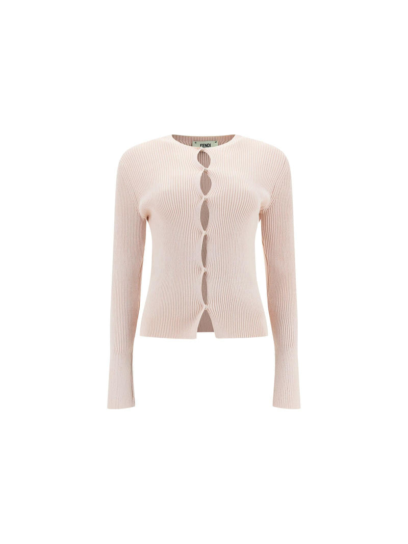 Fendi Cut Out Cardigan - Women - Piano Luigi