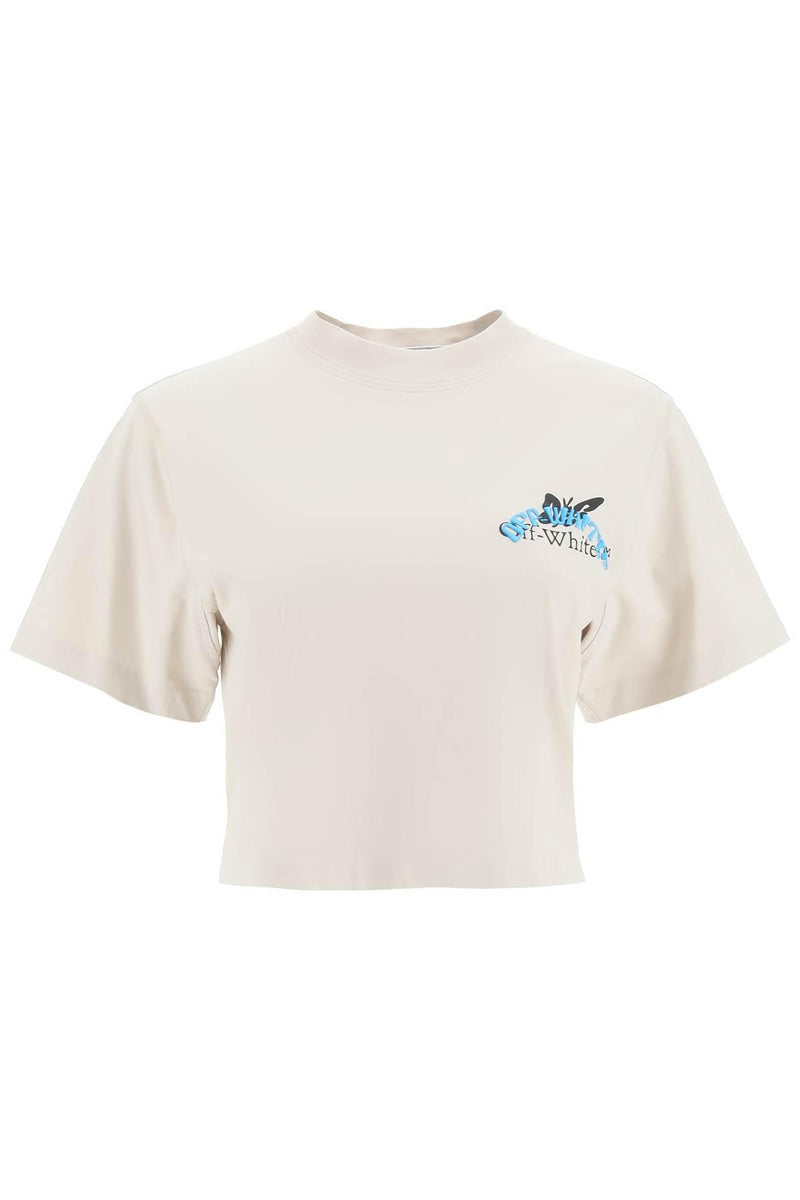 Off-White Cropped T-shirt - Women - Piano Luigi