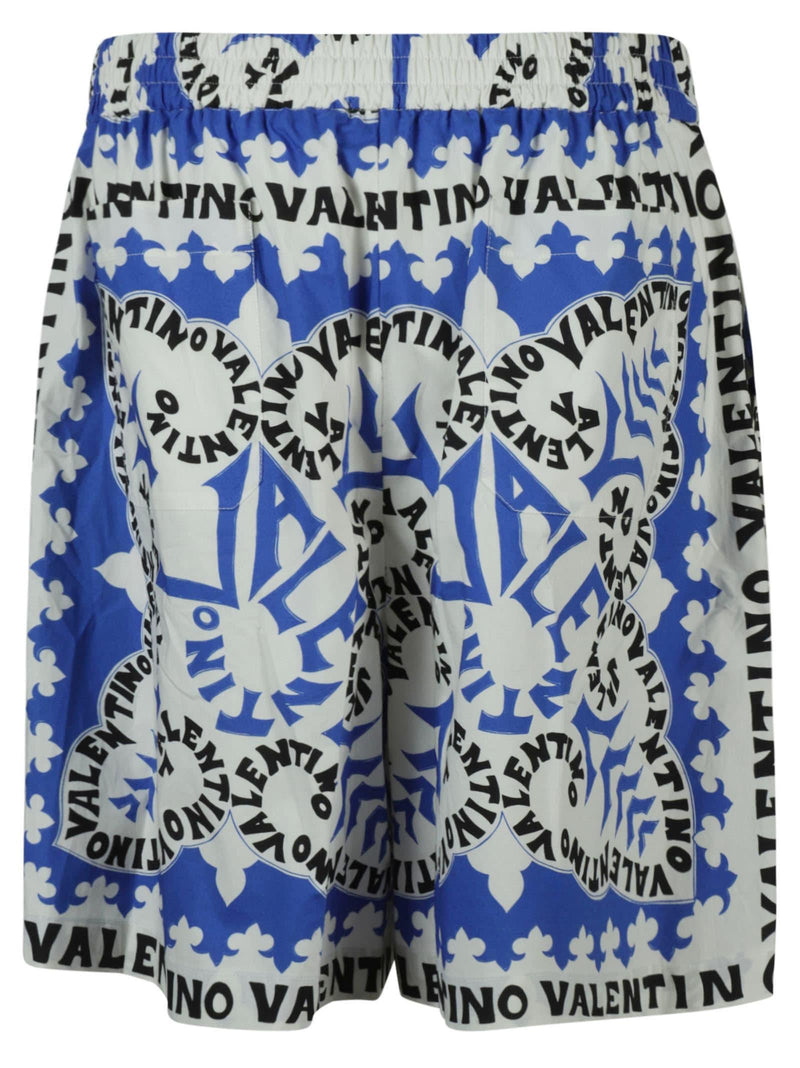 Valentino All-over Logo Print Shorts - Men - Piano Luigi