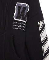 Off-White Varsity Bling Zip Hoodie - Women - Piano Luigi