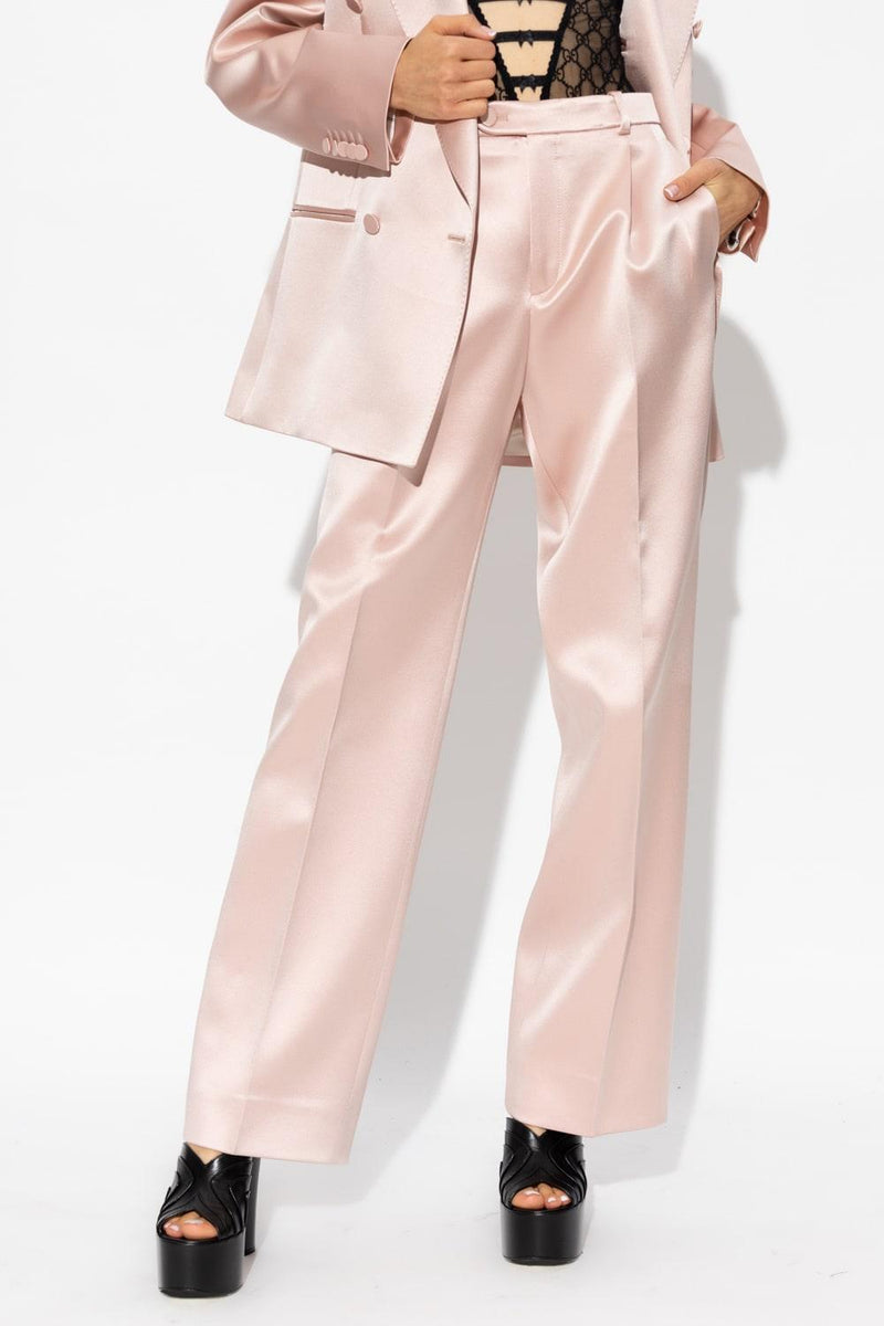 Gucci Straight Satin Pants - Women - Piano Luigi