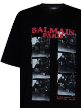 Balmain Black Cotton T-shirt - Men - Piano Luigi