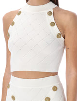 Balmain 6-button Knit Tank Top - Women - Piano Luigi