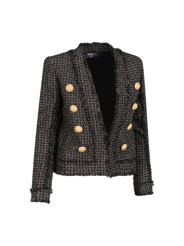 Balmain Jacket In Lurex Tweed - Women - Piano Luigi