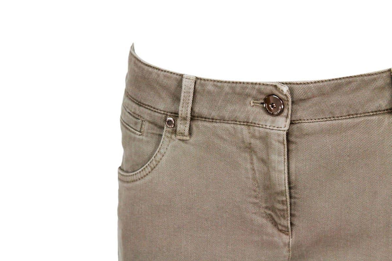 Brunello Cucinelli Five-pocket Garment-dyed Stretch Denim Trousers. Slim Model - Women - Piano Luigi