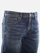 Saint Laurent Cotton Denim Boyfriend Jeans - Women