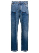 Balmain Jeans In Cyan Denim - Men - Piano Luigi