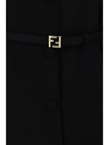 Fendi Wool Coat With Belt - Women - Piano Luigi