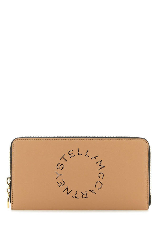 Stella McCartney Logo Perforated Zipped Wallet - Women - Piano Luigi