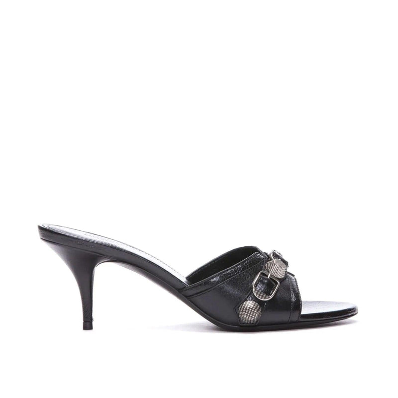 Balenciaga Cagole Leather Sandals - Women - Piano Luigi