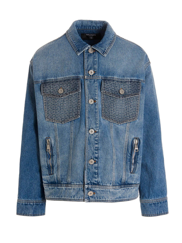 Balmain Oversized Logo Pockets Jacket - Men - Piano Luigi