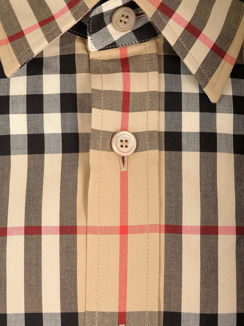 Burberry Cotton Shirt With Check Pattern - Men - Piano Luigi