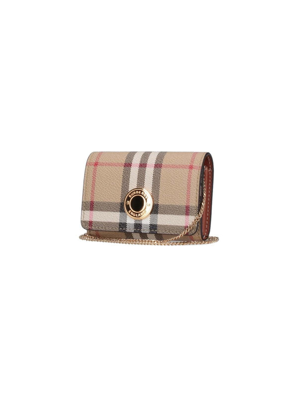 Burberry check Shoulder Card Holder - Women - Piano Luigi