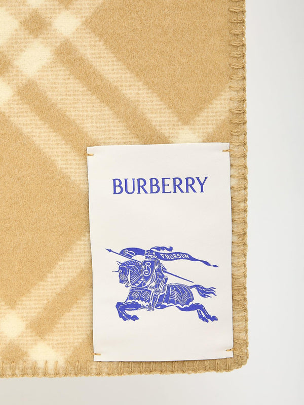 Burberry Check Wool Scarf - Women - Piano Luigi