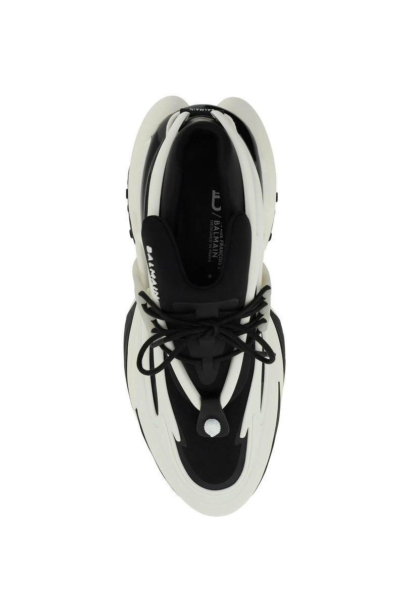 Balmain White And Black Unicorn Sneakers - Men - Piano Luigi