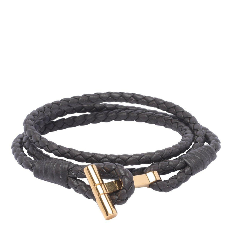 Tom Ford Logo Plaque Braided Bracelet - Men - Piano Luigi