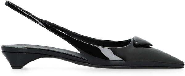 Prada Patent Leather Slingback Pumps - Women - Piano Luigi