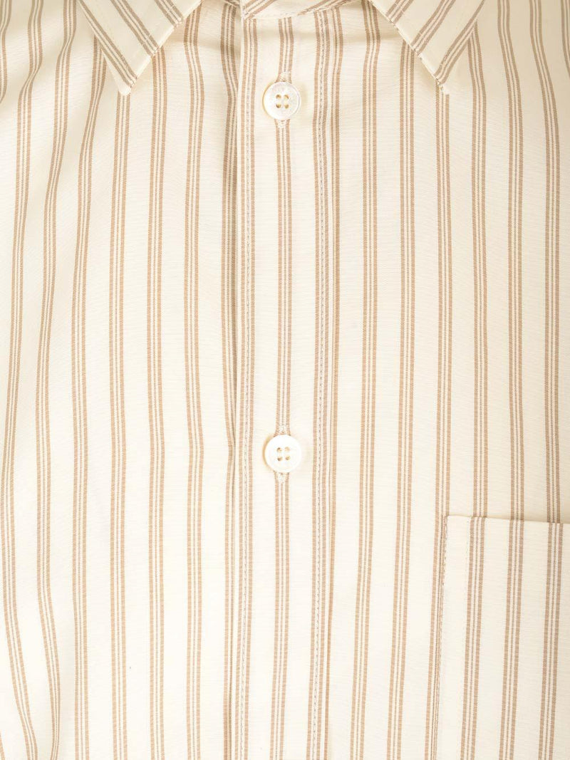 Golden Goose White/beige Striped Shirt - Men - Piano Luigi