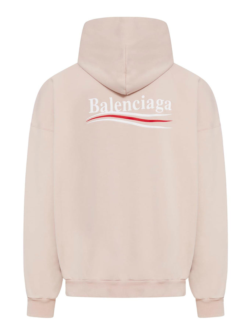 Balenciaga Large Fit Hoodie Embro Pol Campgn Mol Bouclette - Men - Piano Luigi