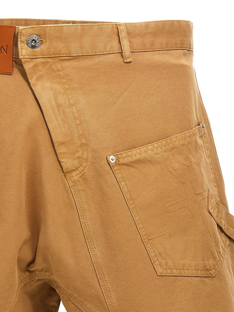 J.W. Anderson twisted Workwear Bermuda Shorts - Men - Piano Luigi