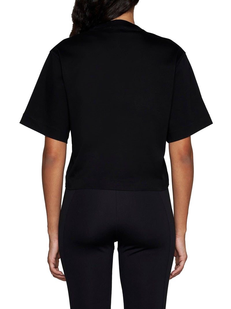 Off-White T-shirt In Black Cotton - Women - Piano Luigi