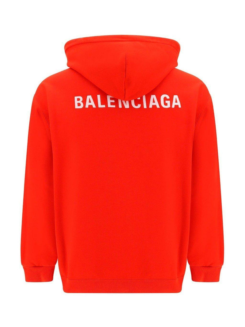 Balenciaga Logo Printed Drawstring Hoodie - Men - Piano Luigi