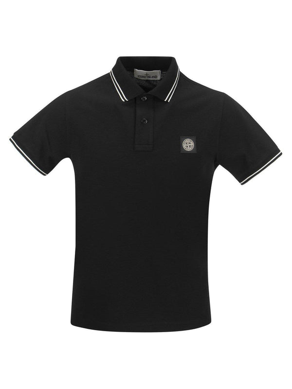 Stone Island Logo Patch Short-sleeved Polo Shirt - Men - Piano Luigi