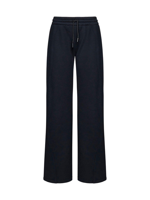 Off-White Black Cotton Trousers - Women - Piano Luigi