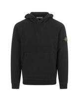 Stone Island Black Sweatshirt With Lined Hoodie - Men - Piano Luigi