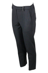 Brunello Cucinelli Stretch Cool Wool Trousers With Cigarette Cut - Women - Piano Luigi