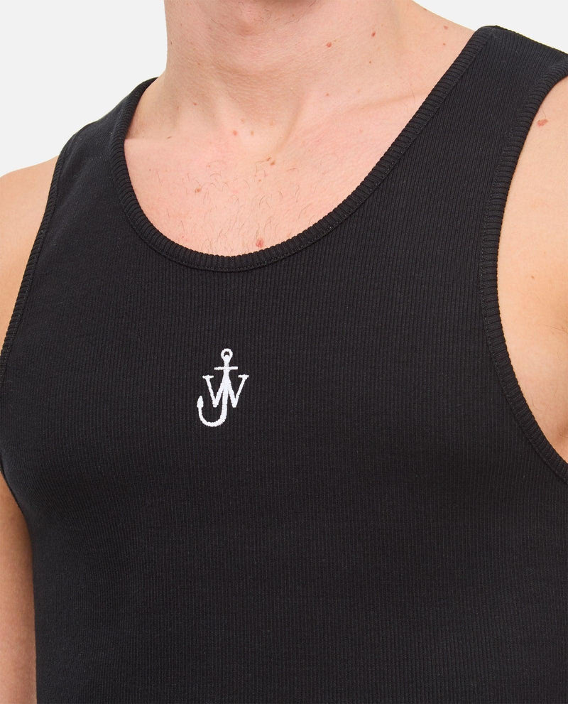 J.W. Anderson Anchor Embroidery Tank Top - Men - Piano Luigi