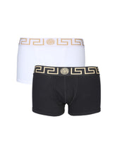 Versace Pack Of Two Boxer Shorts With Greek - Men - Piano Luigi