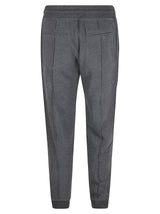 Brunello Cucinelli Elastic Drawstring Waist Rib Track Pants - Men - Piano Luigi