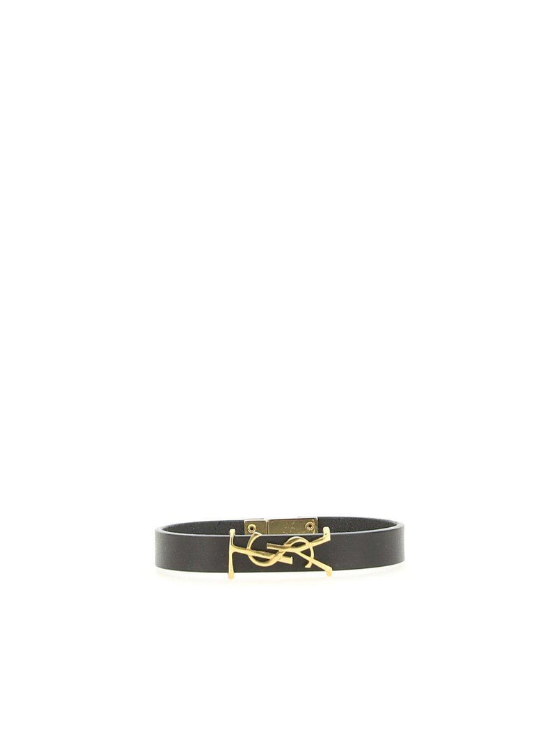 Saint Laurent Logo Plaque Bracelet - Women - Piano Luigi