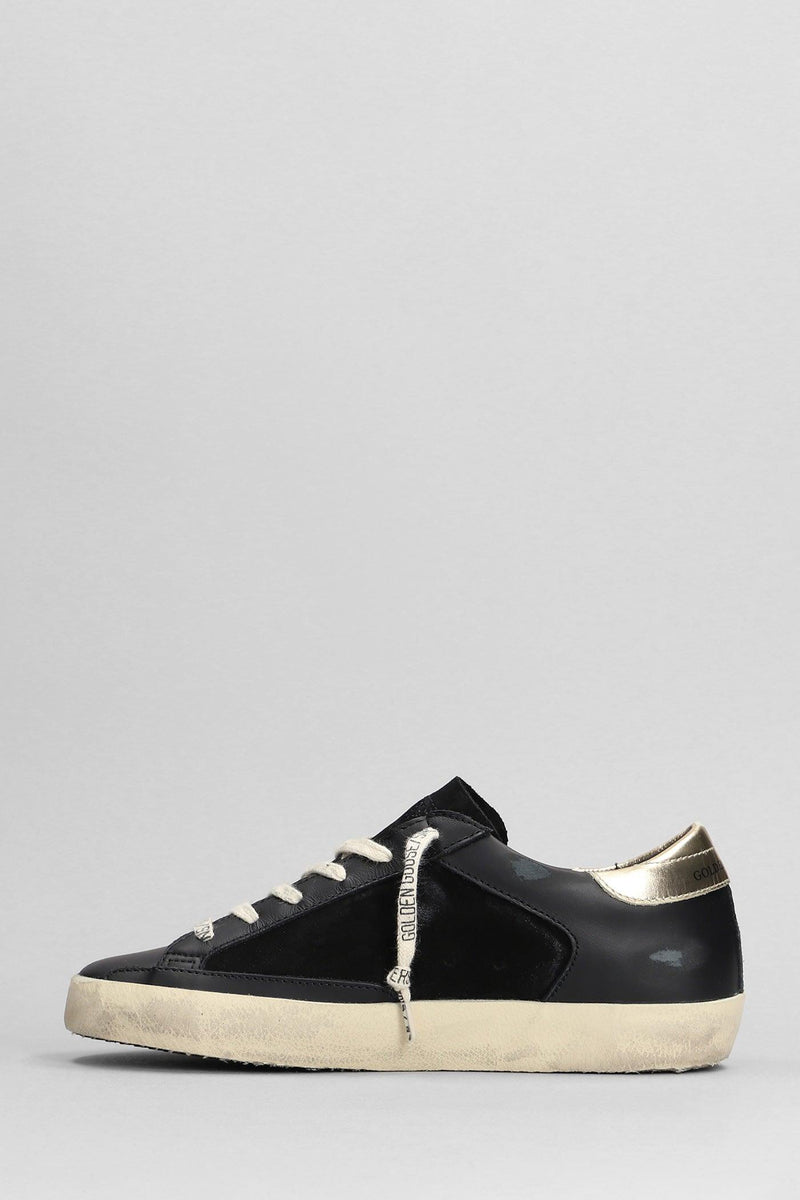 Golden Goose Superstar Sneakers In Black Leather - Women - Piano Luigi