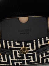 Balmain B Buzz 19 Shoulder Bag In Beige Cotton - Women - Piano Luigi