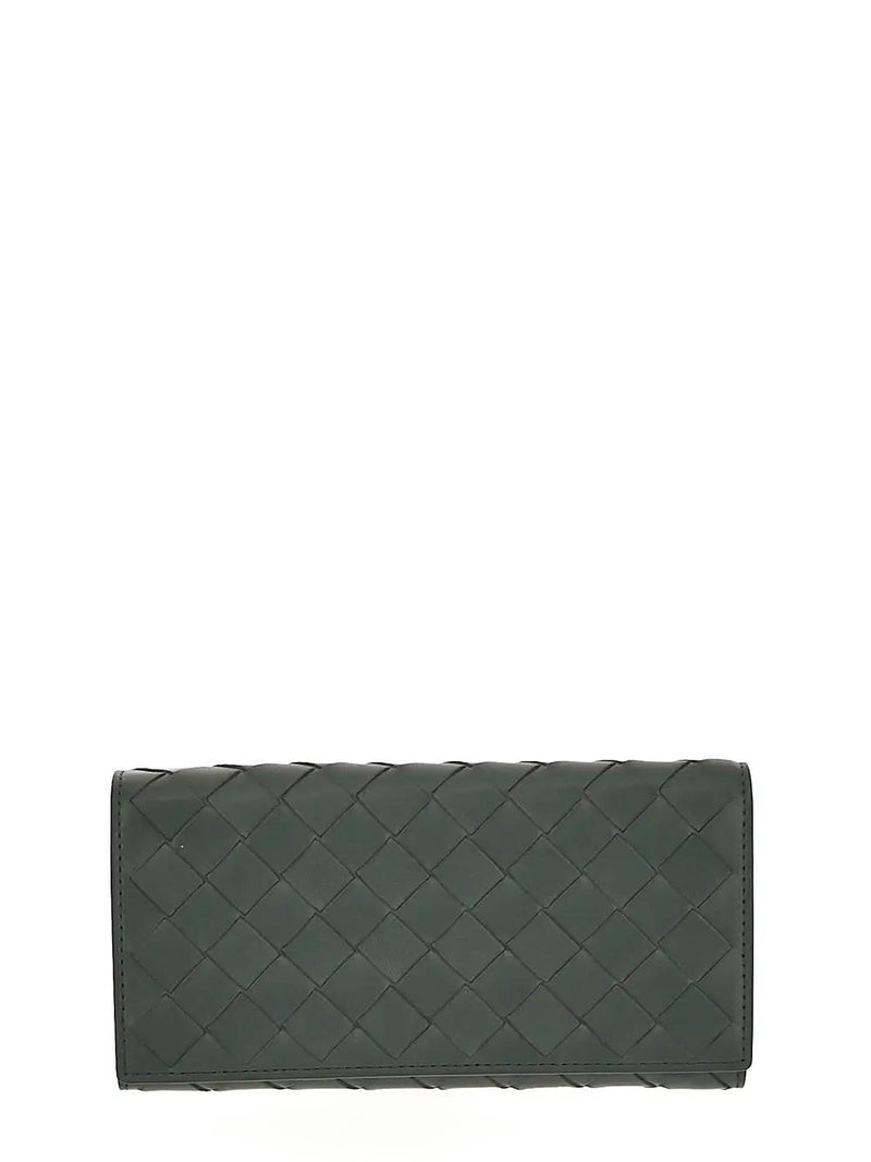 Bottega Veneta Intrecciato Large Flap Wallet - Women - Piano Luigi