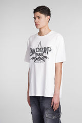 Balmain T-shirt In White Cotton - Men - Piano Luigi