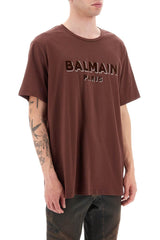 Balmain Flocked Logo T-shirt - Men - Piano Luigi