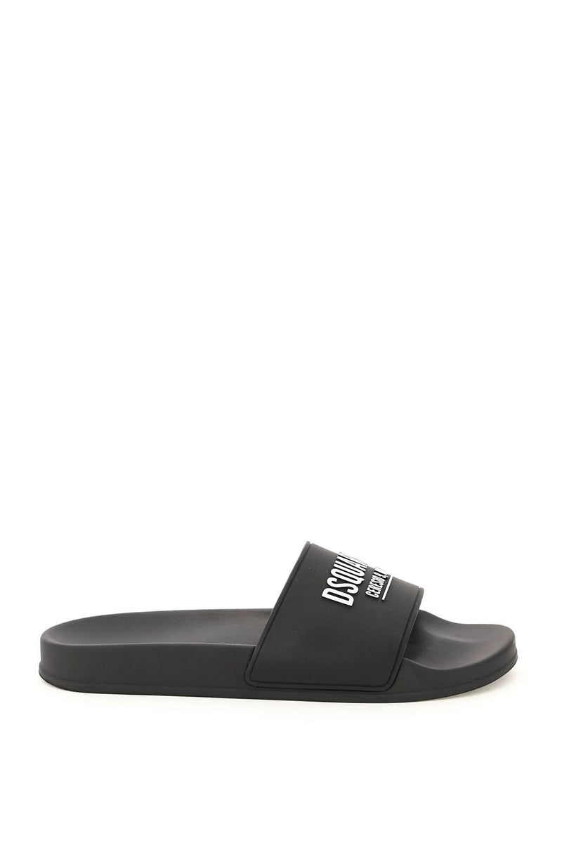 Black dsquared2 Ceresio 9, Milano Slides - Men - Piano Luigi